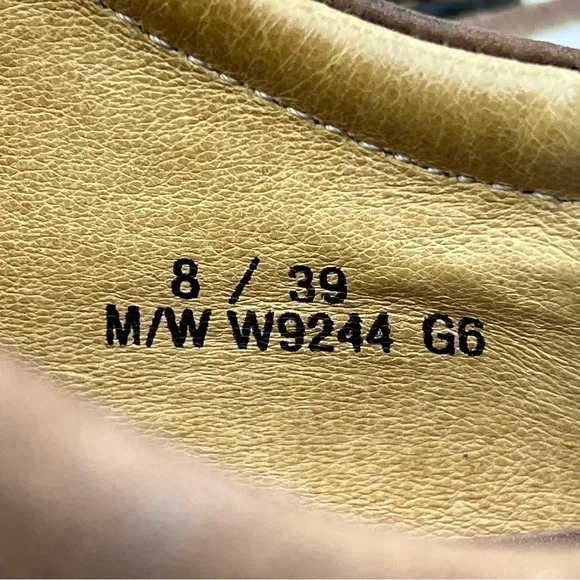 Born Oxford Sneaker Nubuck Brown Leather Gorp Western Southwestern Hippie Boho 8 - Picture 13 of 15